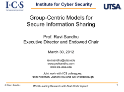 Group-Centric Secure Information Sharing