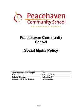 Model social media policy for schools