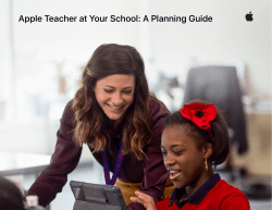 Apple Teacher at Your School_A Planning Guide_FF_051217.pages