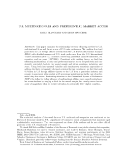 us multinationals and preferential market access