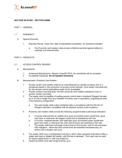 XceedID PR10 Specification