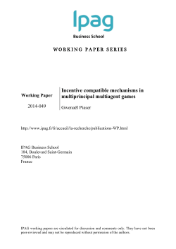 Incentive compatible mechanisms in multiprincipal multiagent