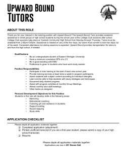 Applicant Please Complete - Eastern Michigan University