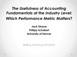 China Presentation - DU Portfolio