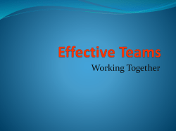 Effective Teams - Project Overseas Wiki