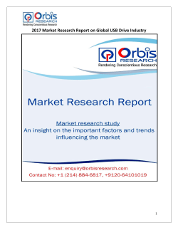2017 Market Research Report on Global USB Drive Industry