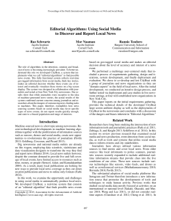 Editorial Algorithms: Using Social Media to Discover