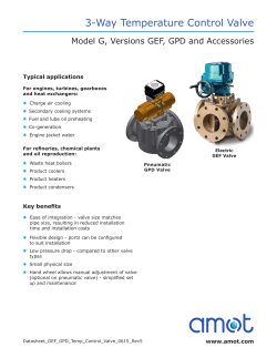 3-Way Temperature Control Valve