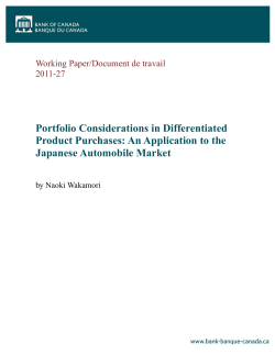 Portfolio Considerations in Differentiated Product