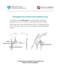 Changing Your Central Line Catheter Cap - Dana