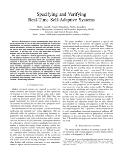 Specifying and Verifying Real-Time Self