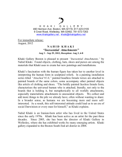 press release - Khaki Gallery