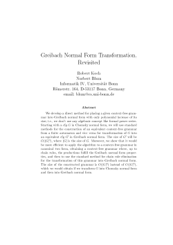 Greibach Normal Form Transformation, Revisited