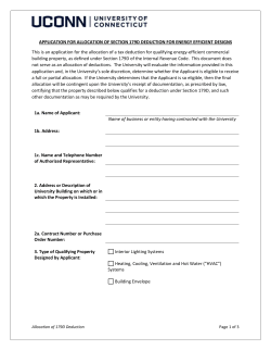 Application for Allocation of Section 179D Deductions (Word Format)