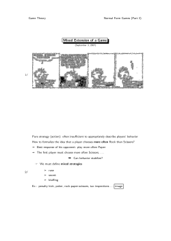 Mixed Extension of a Game