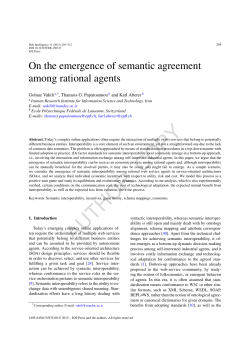 On the emergence of semantic agreement among rational agents