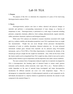 Lab 10: TGA