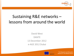 David West, Regional Perspectives , EUMEDCONNECT3