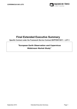 European Earth Observation and Copernicus Midstream Market