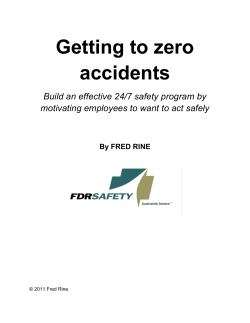 Getting to zero accidents