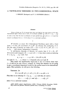 A vector-sum theorem in two