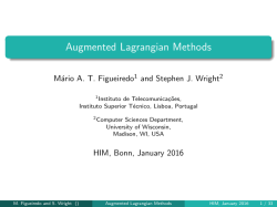 Augmented Lagrangian Methods