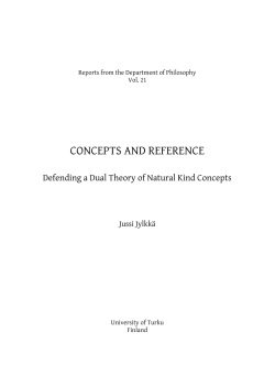 Concepts and Reference. Defending a Dual Theory of