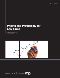 Pricing and Profitability for Law Firms