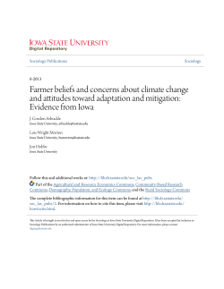 Farmer beliefs and concerns about climate change and attitudes