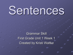 Sentences