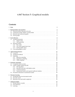 6.867 Section 5: Graphical models