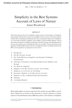 Simplicity in the Best Systems Account of Laws of