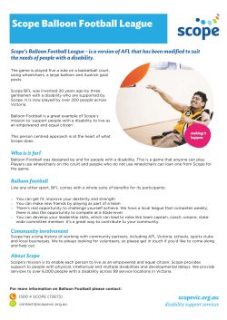 Scope Balloon Football League