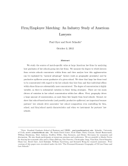 Firm/Employee Matching: An Industry Study of American
