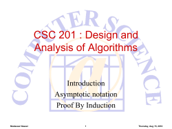 CS 332: Algorithms