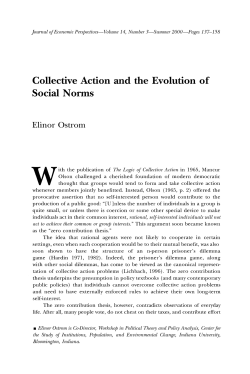 Collective Action and the Evolution of Social Norms
