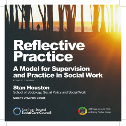 A Model for Supervision and Practice in Social Work