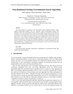 Non-dominated Sorting Gravitational Search Algorithm
