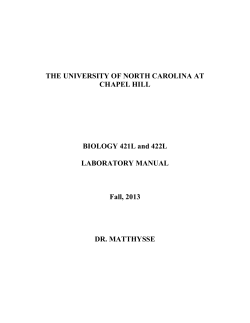 THE UNIVERSITY OF NORTH CAROLINA AT