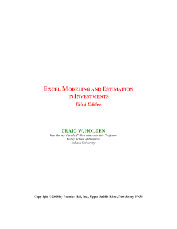 Portfolio Optimization - Two Assets