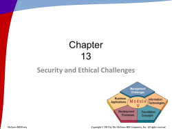 Security and Ethical Challenges