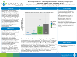 Neurologic Outcome Following Intraoperative