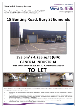 TO LET - St Edmundsbury Borough Council
