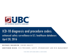 Research With ICD-10 Codes - UBC | An Express Scripts Company