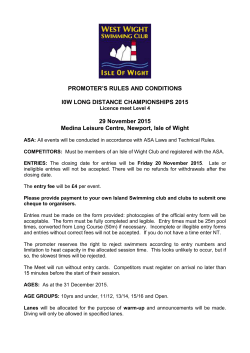 IW Long Distance Championships Conditions 2015