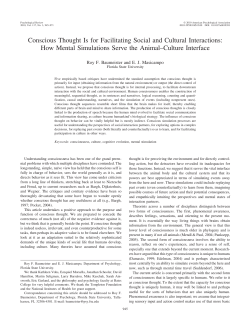 Conscious Thought Is for Facilitating Social and Cultural Interactions