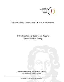 On the Importance of Sectoral and Regional Shocks for Price Setting