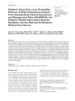 Pediatric Chest Pain—Low-Probability Referral