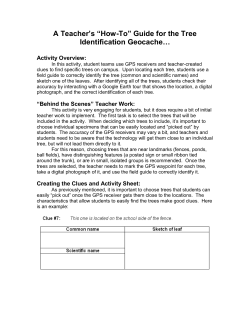 A Teacher`s &ldquo;How-To&rdquo; Guide for the Tree Identification Geocache&hellip;