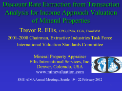 Discount Rate Extraction for Mineral Property Income Approach
